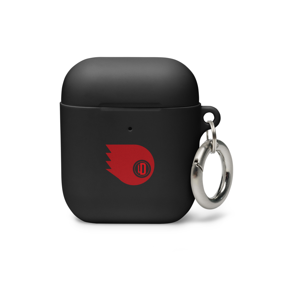 Funda AirPods® Luis Dener “Signal” – Estuche Negro con Diseño Gráfico y Logo LD