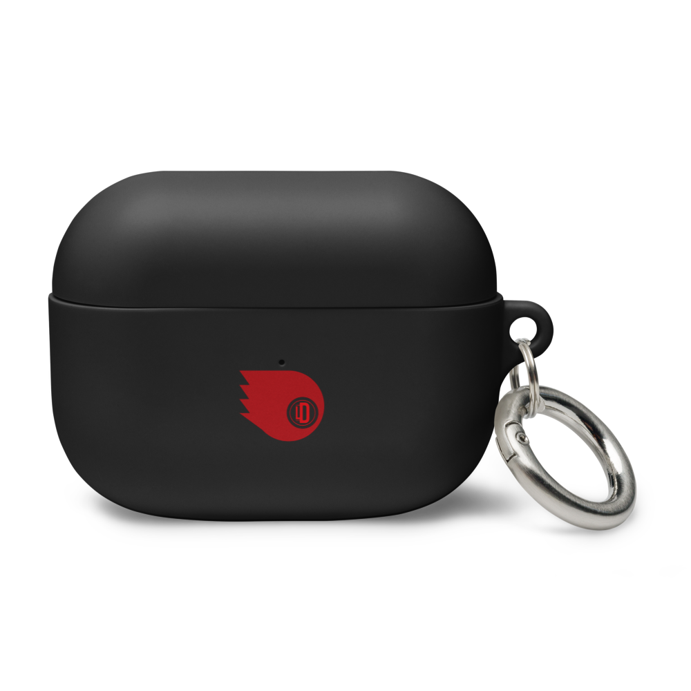 Funda AirPods® Luis Dener “Signal” – Estuche Negro con Diseño Gráfico y Logo LD