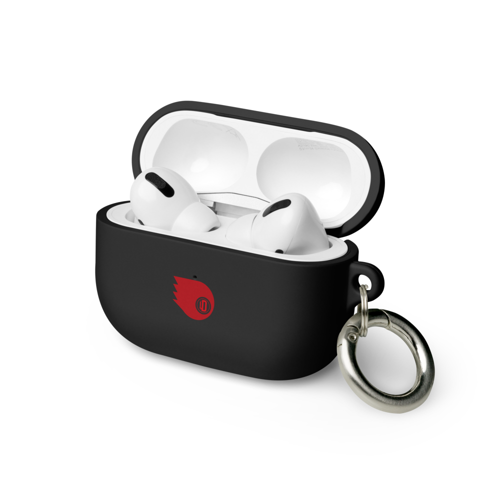 Funda AirPods® Luis Dener “Signal” – Estuche Negro con Diseño Gráfico y Logo LD